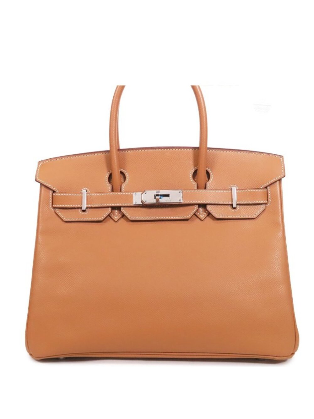 Hermes Birkin 30 Natural Silver Epsom Handbag